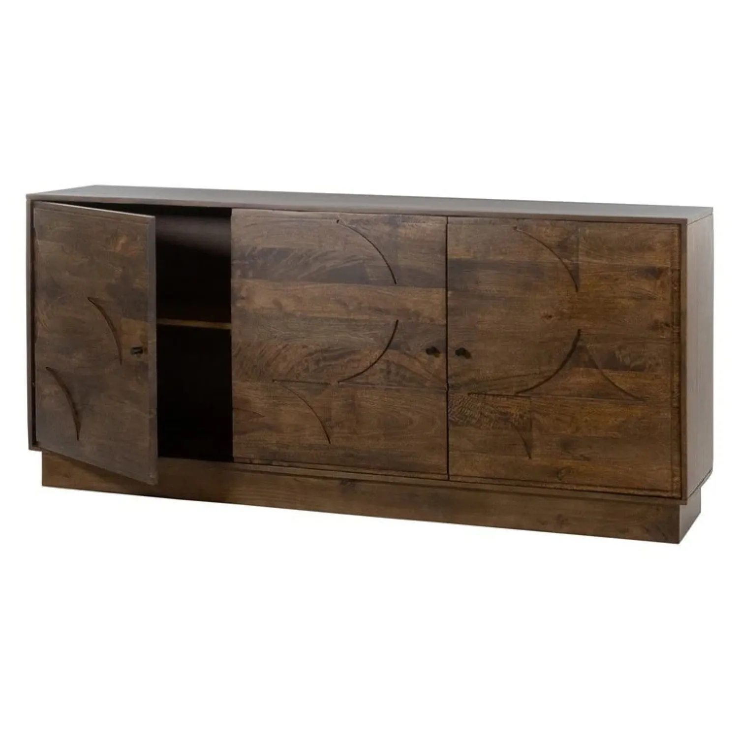 Mysons Dressoirs|Industriele Kasten|Savanne Dressoir Mangohout Walnoot 180cm