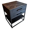 Furndea Nachtkastjes|Industriele Kasten|Scandi houten nachtkastje 45cm zwart