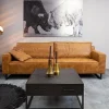 Furndea Salontafels|Scandi salontafel industrieel mangohout visgraat zwart 4 lades