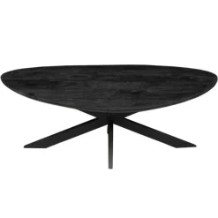 Furndea Salontafels|Scandi salontafel zwart industrieel 130cm
