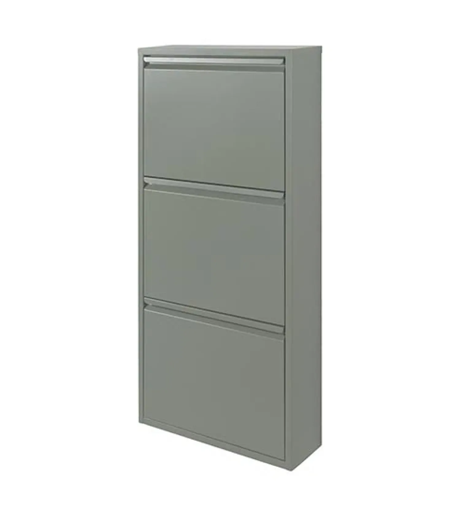 Redin Design Schoenenkasten|Schoenenkasten|Schoenenkast industrieel Pippen (3 lades) – Groen metaal