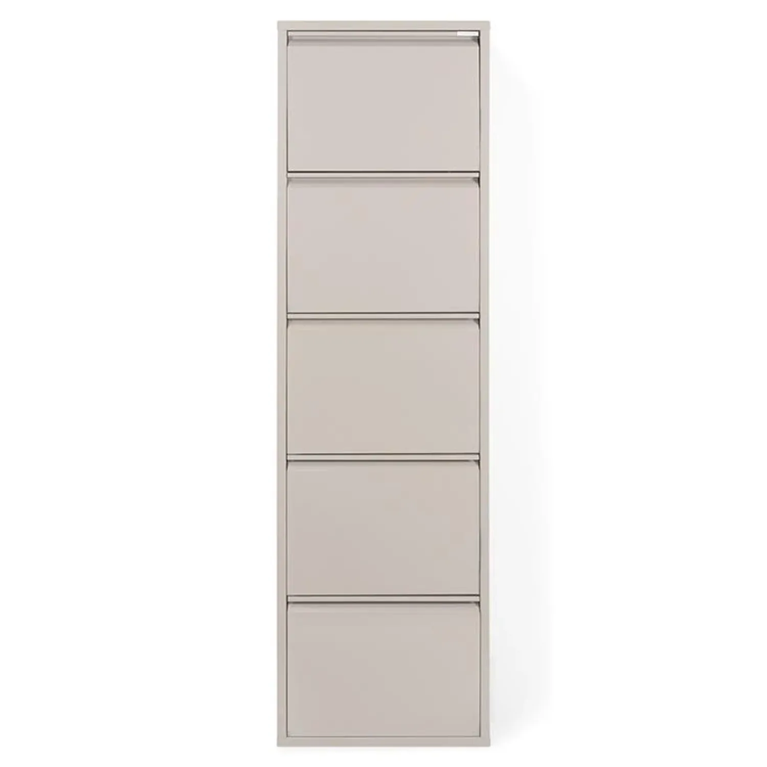 Redin Design Schoenenkasten|Schoenenkasten|Schoenenkast industrieel Pippen (5 lades) – Taupe metaal