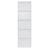 Redin Design Schoenenkasten|Schoenenkasten|Schoenenkast industrieel Pippen (5 lades) – Wit metaal