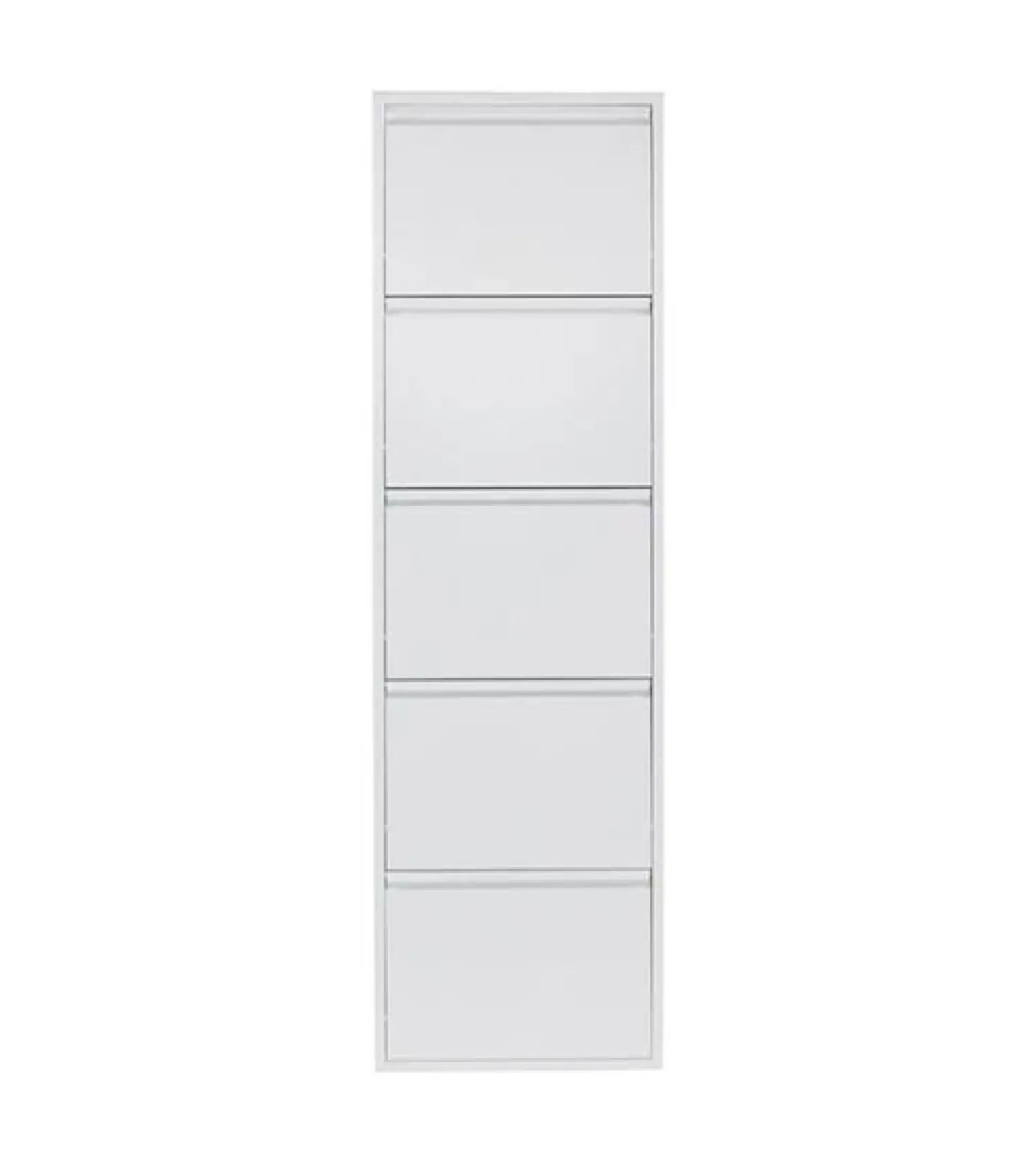 Redin Design Schoenenkasten|Schoenenkasten|Schoenenkast industrieel Pippen (5 lades) – Wit metaal