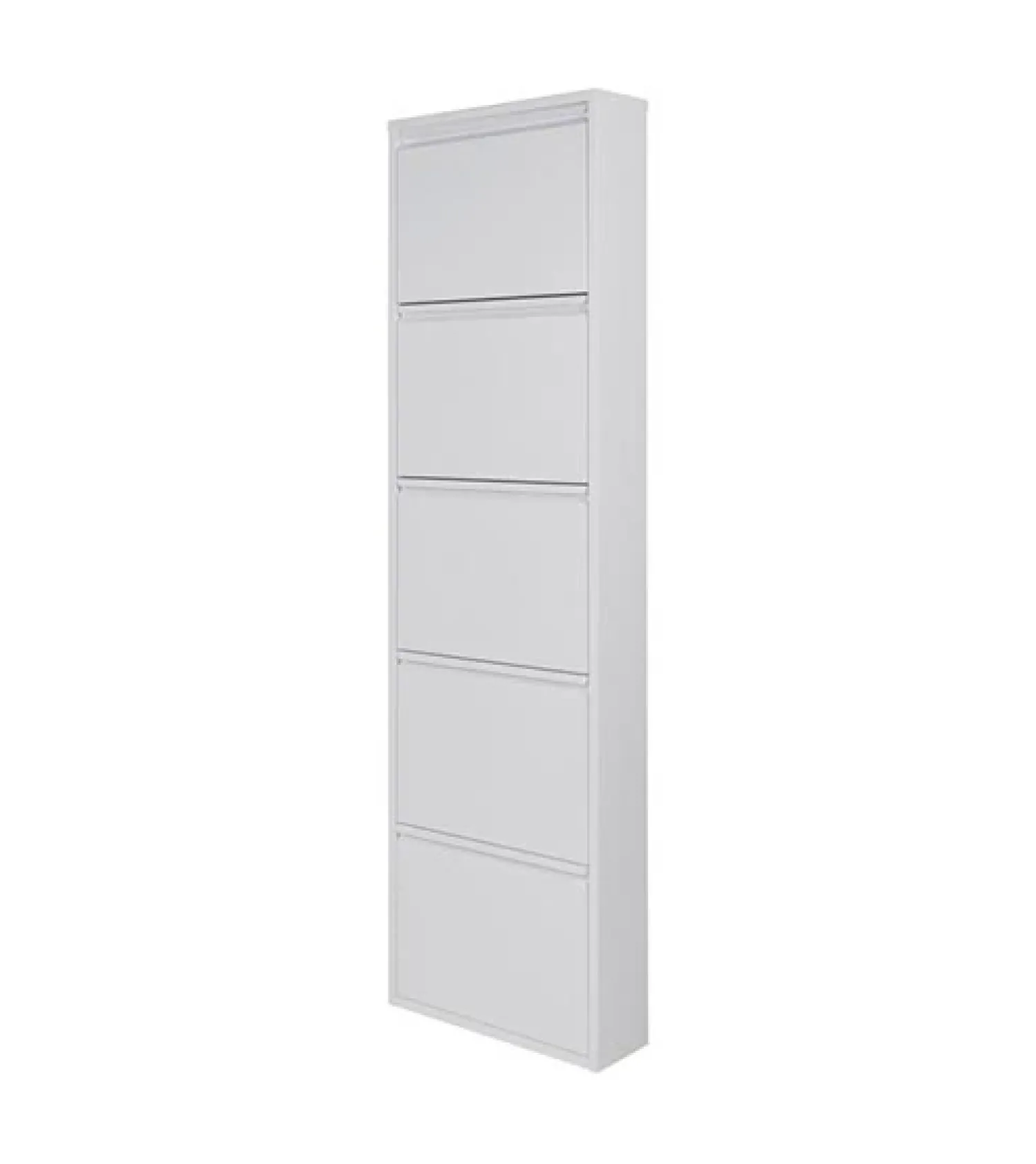 Redin Design Schoenenkasten|Schoenenkasten|Schoenenkast industrieel Pippen (5 lades) – Wit metaal