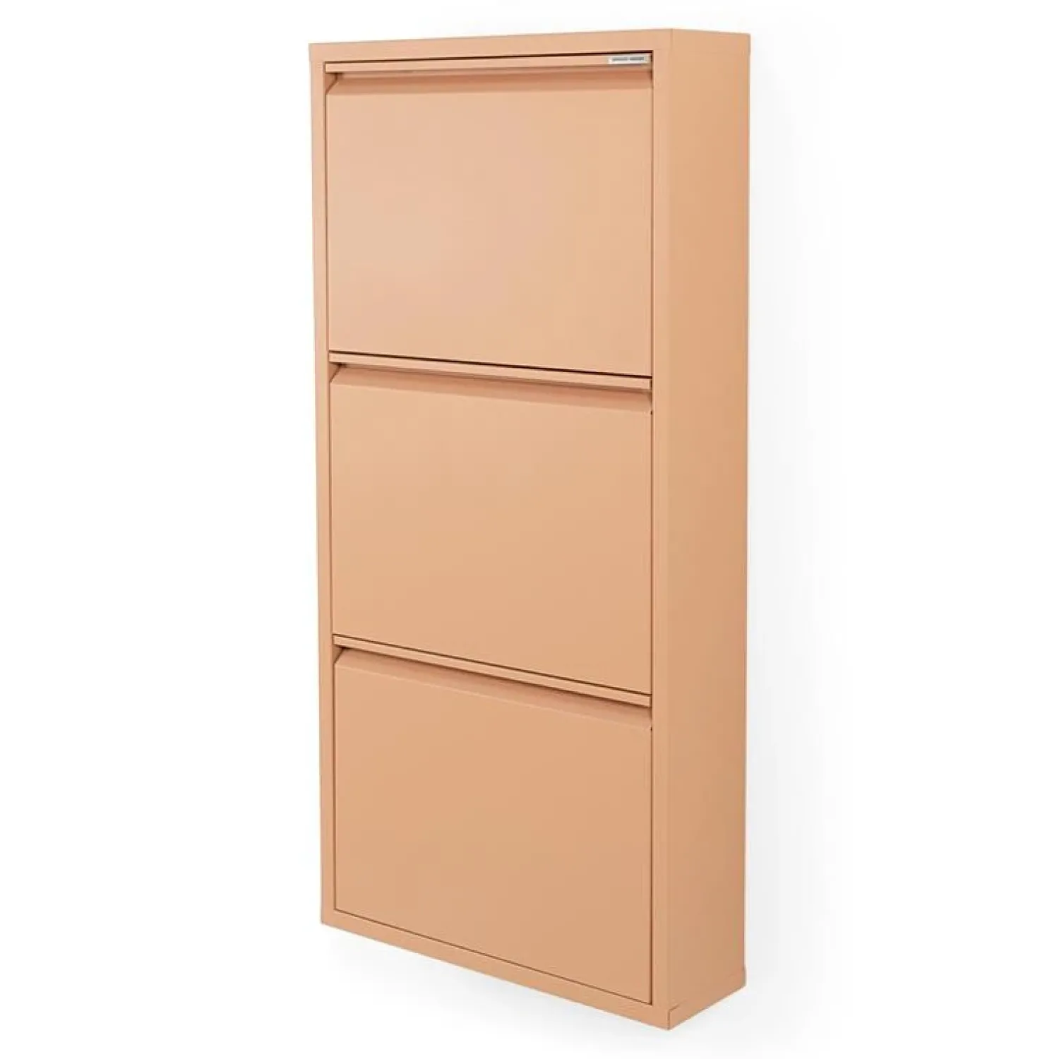 Redin Design Schoenenkasten|Schoenenkasten|Schoenenkast industrieel Pippen (3 lades) – Terracotta metaal