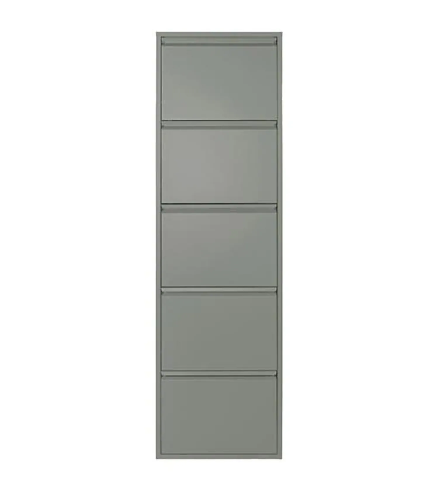 Redin Design Schoenenkasten|Schoenenkasten|Schoenenkast industrieel Pippen (5 lades) – Groen metaal