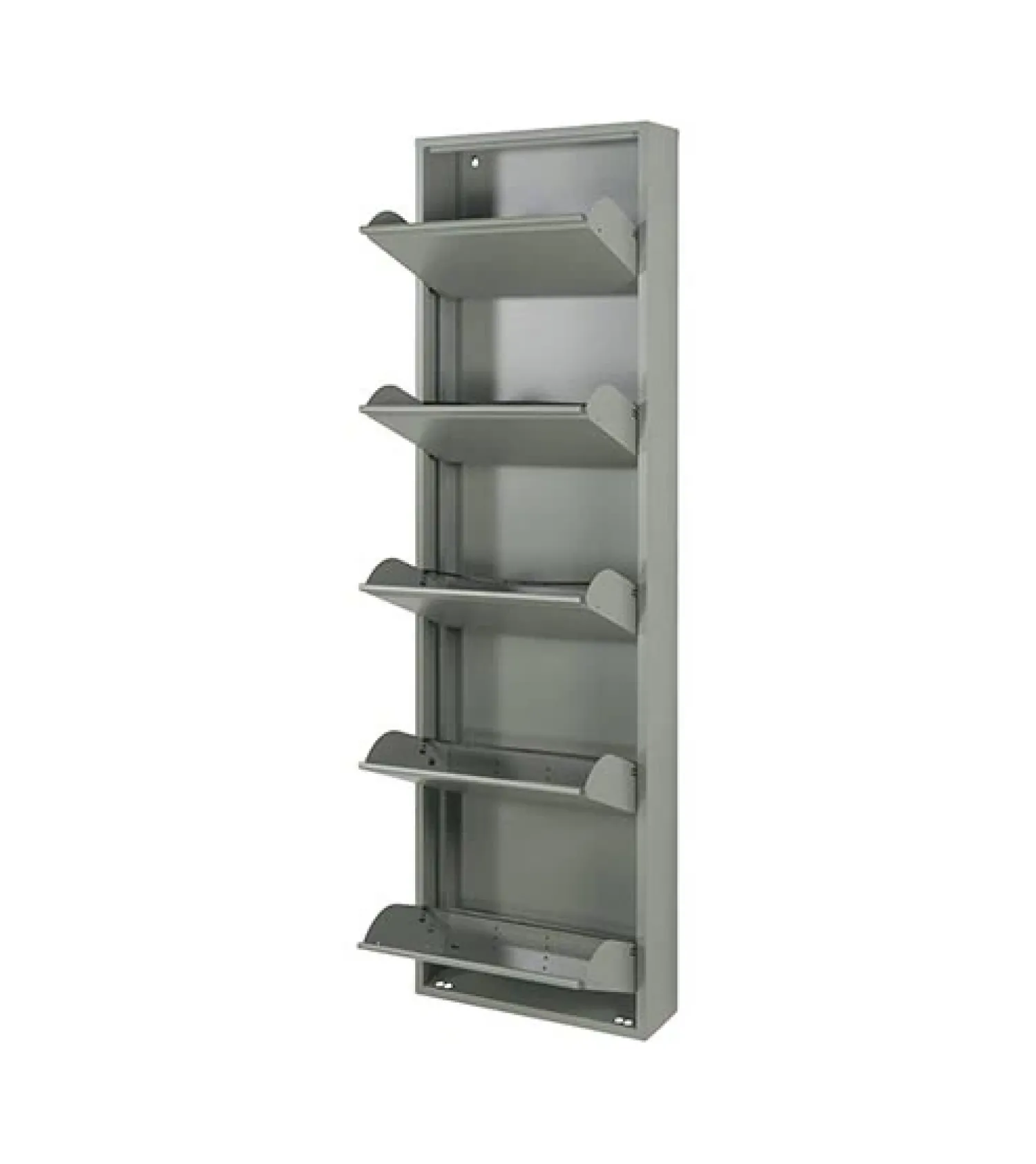 Redin Design Schoenenkasten|Schoenenkasten|Schoenenkast industrieel Pippen (5 lades) – Groen metaal