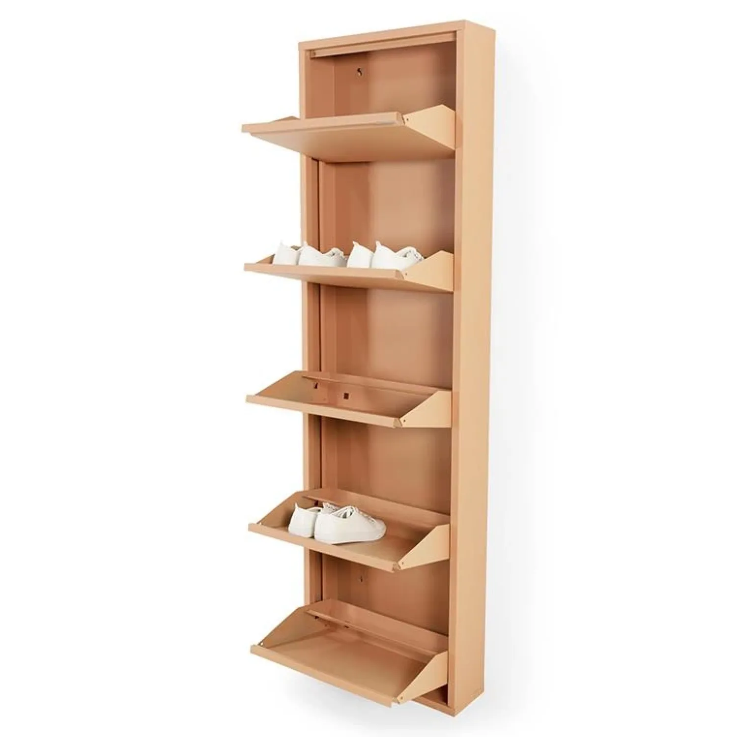 Redin Design Schoenenkasten|Schoenenkasten|Schoenenkast industrieel Pippen (5 lades) – Terracotta metaal