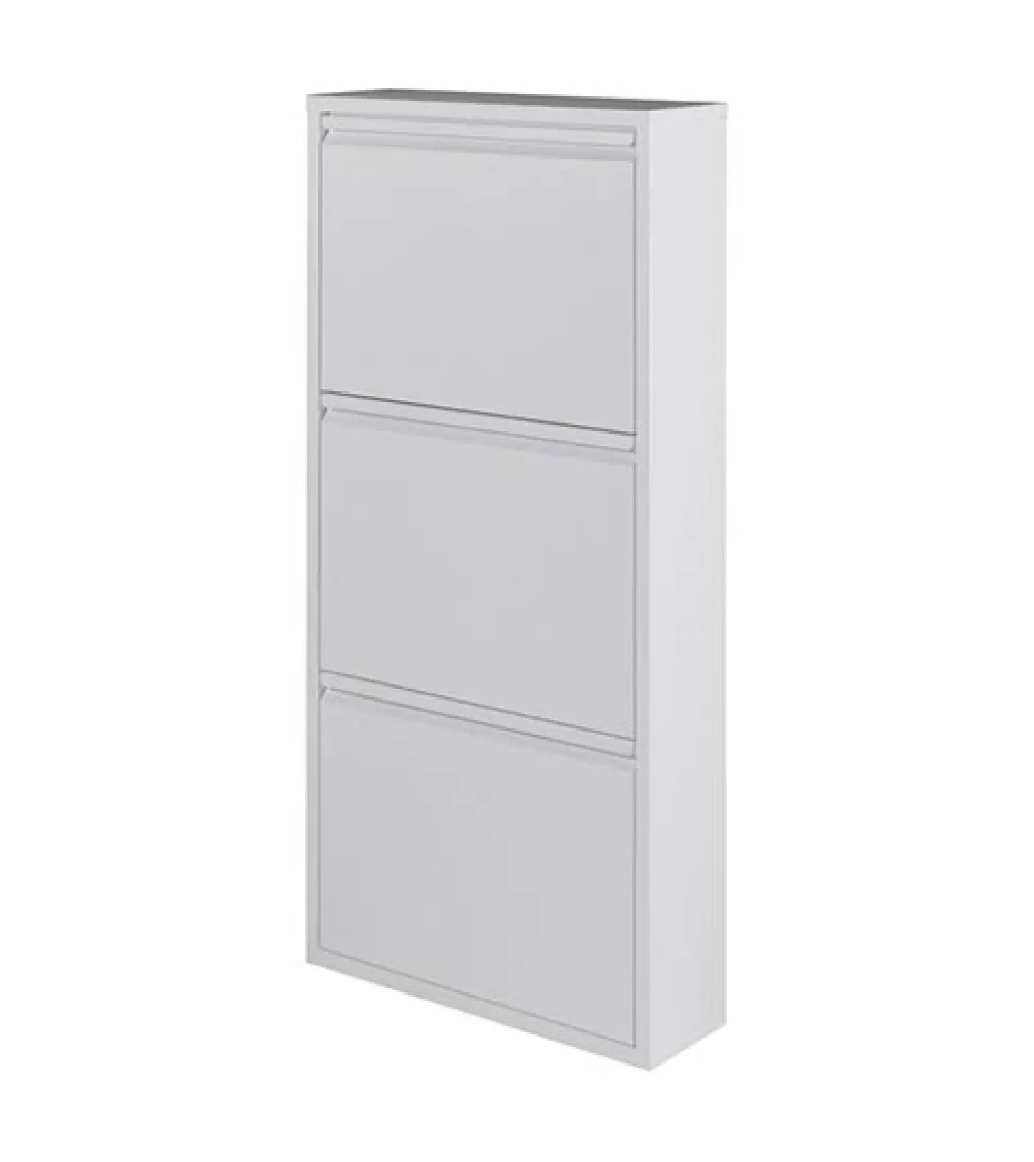 Redin Design Schoenenkasten|Schoenenkasten|Schoenenkast industrieel Pippen (3 lades) – Wit metaal