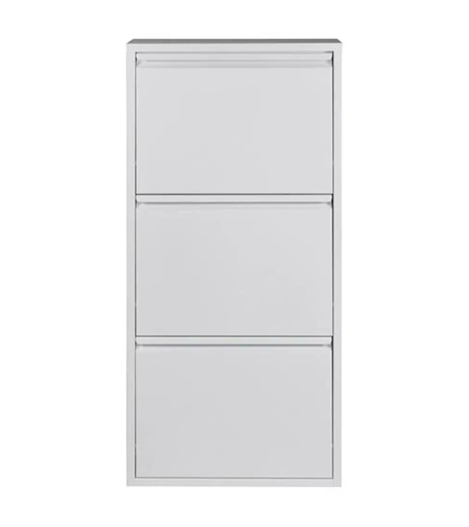 Redin Design Schoenenkasten|Schoenenkasten|Schoenenkast industrieel Pippen (3 lades) – Wit metaal