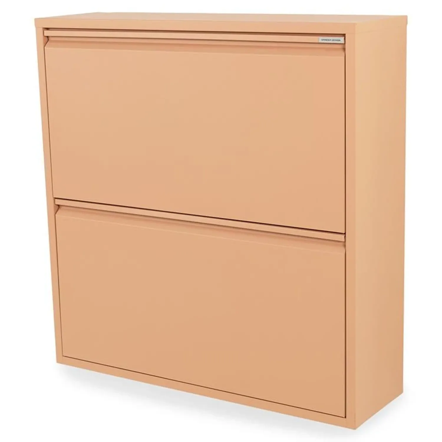 Redin Design Schoenenkasten|Schoenenkasten|Schoenenkast industrieel Pippen (2 lades) – Terracotta metaal