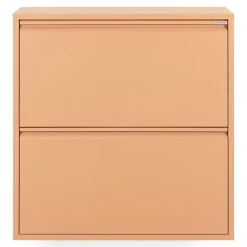 Redin Design Schoenenkasten|Schoenenkasten|Schoenenkast industrieel Pippen (2 lades) – Terracotta metaal