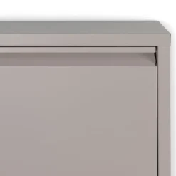 Redin Design Schoenenkasten|Schoenenkasten|Schoenenkast industrieel Pippen (3 lades) – Taupe metaal