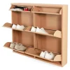 Redin Design Schoenenkasten|Schoenenkasten|Schoenenkast industrieel Pippen (6 lades) – Terracotta metaal