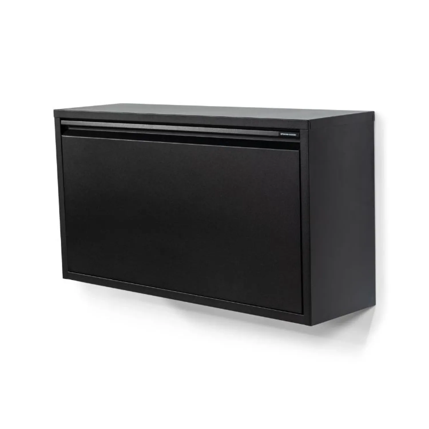 Redin Design Schoenenkasten|Schoenenkasten|Schoenenkast industrieel Pippen XL (1 lade) - zwart metaal