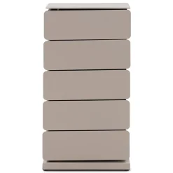 Redin Design Schoenenkasten|Schoenenkasten|Schoenenkast industrieel Rodman (5 lades) – Taupe metaal