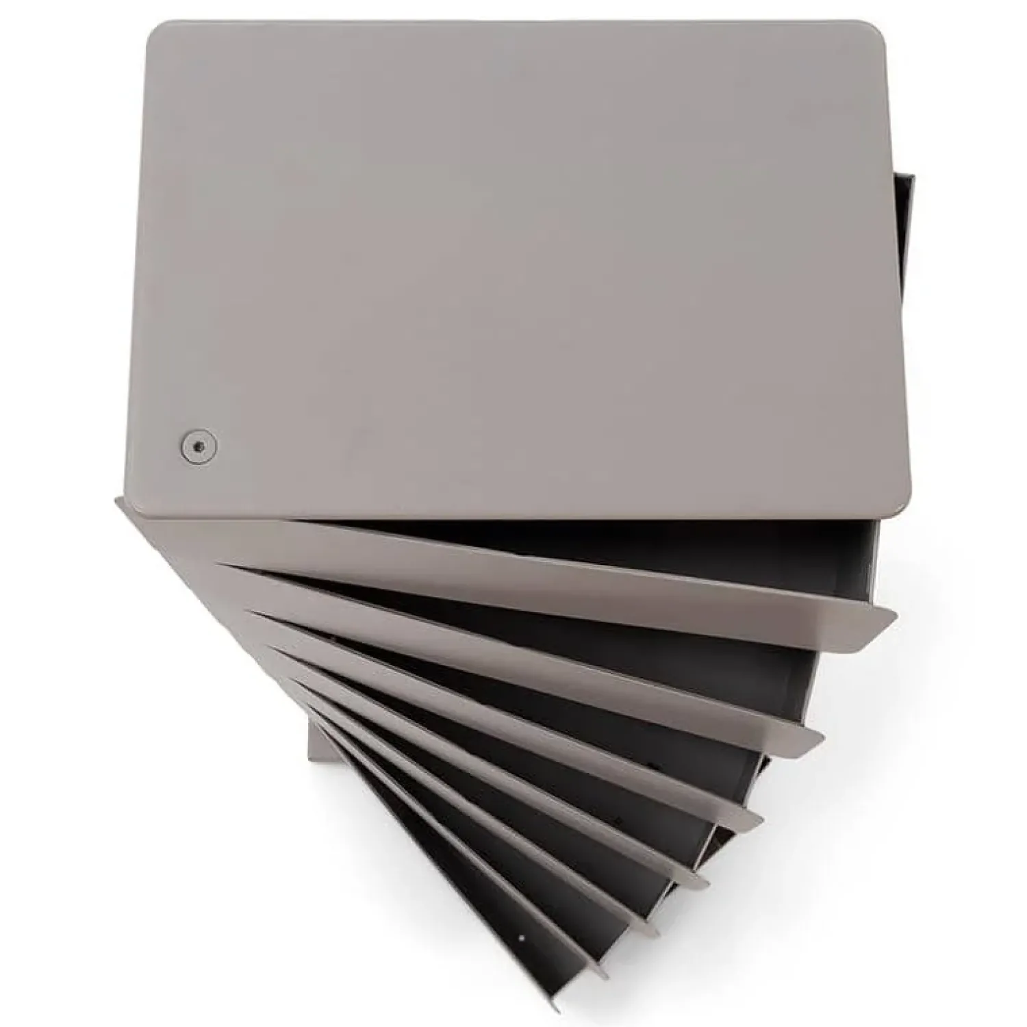 Redin Design Schoenenkasten|Schoenenkasten|Schoenenkast industrieel Rodman (7 lades) - Taupe metaal