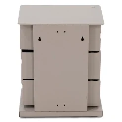 Redin Design Schoenenkasten|Schoenenkasten|Schoenenkast industrieel Rodman (3 lades) – Taupe metaal