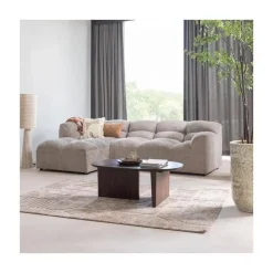 WOOOD Salontafels|Seam Salontafel ovaal Mangohout Donkerbruin 110cm