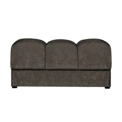 WOOOD Hockers|Second Date Hocker Velvet Warmgrijs 82cm