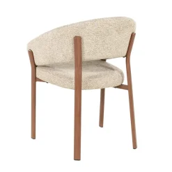 By Boo Eetkamerstoelen|Sedia Eetkamerstoel met armleuning Bruin