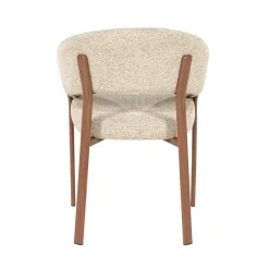 By Boo Eetkamerstoelen|Sedia Eetkamerstoel met armleuning Bruin