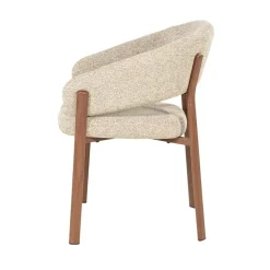 By Boo Eetkamerstoelen|Sedia Eetkamerstoel met armleuning Bruin