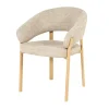 By Boo Eetkamerstoelen|Sedia Eetkamerstoel met armleuning Naturel