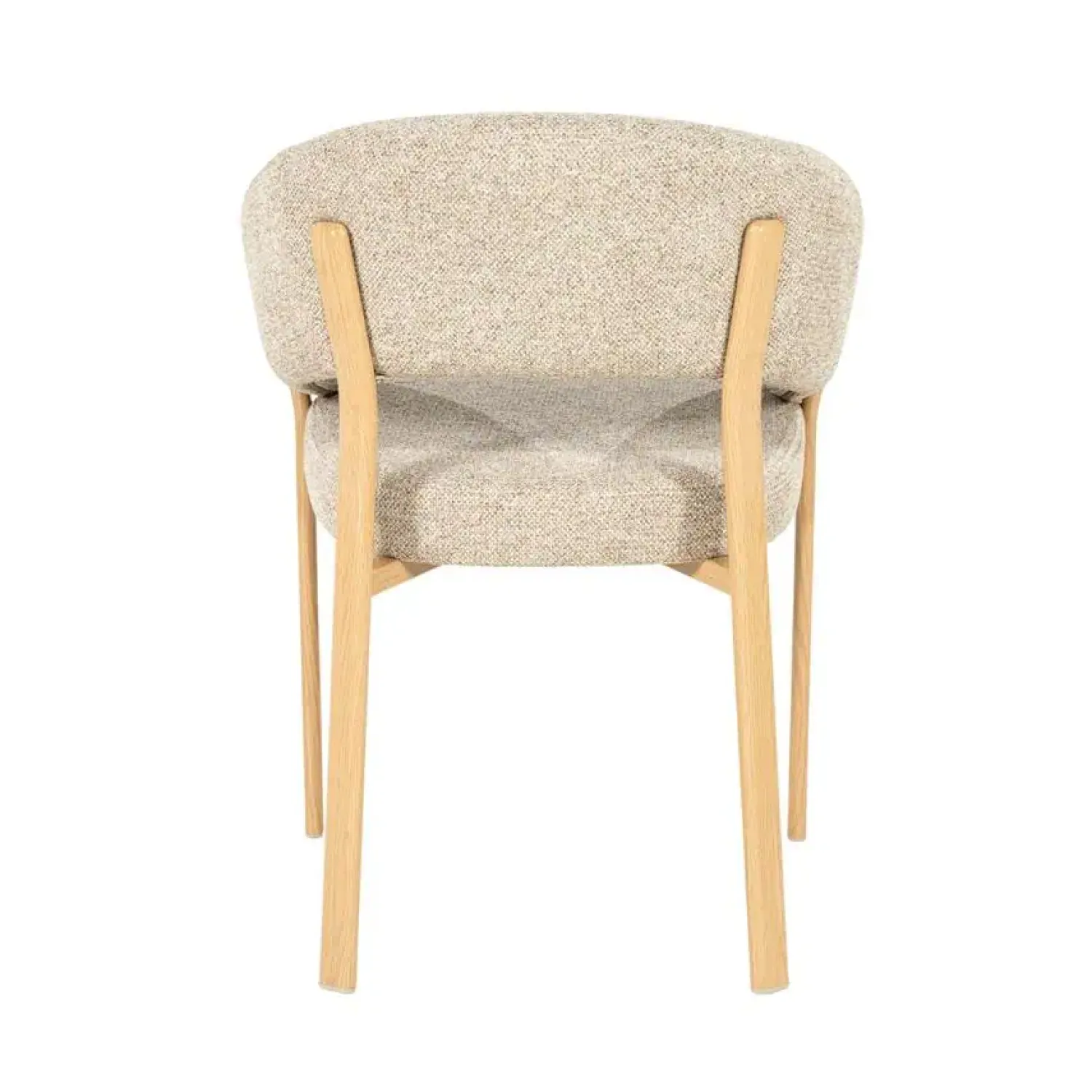 By Boo Eetkamerstoelen|Sedia Eetkamerstoel met armleuning Naturel