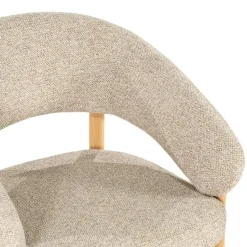 By Boo Eetkamerstoelen|Sedia Eetkamerstoel met armleuning Naturel