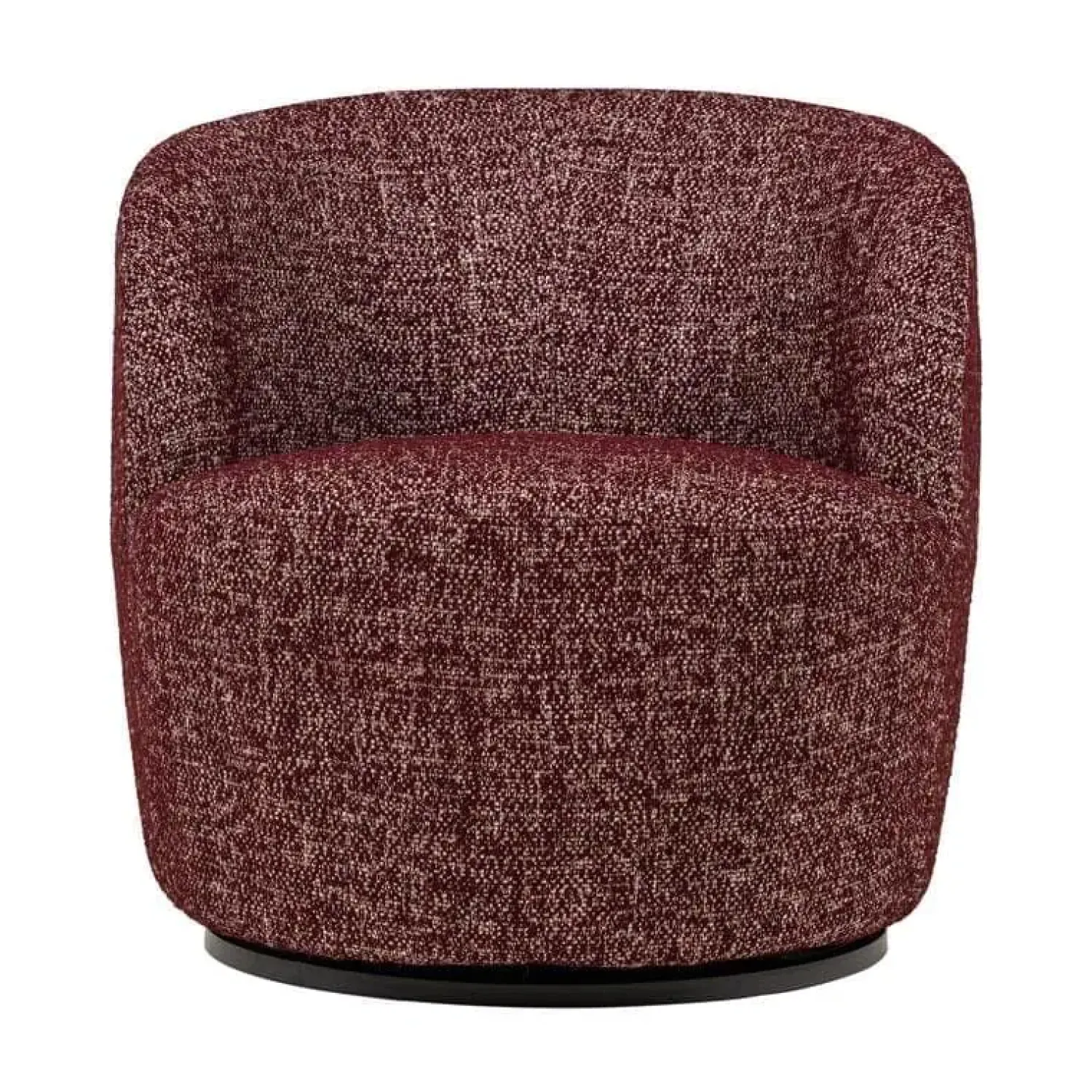 WOOOD Fauteuils|Serra Draaifauteuil Bordeauxrood Melange