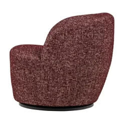 WOOOD Fauteuils|Serra Draaifauteuil Bordeauxrood Melange