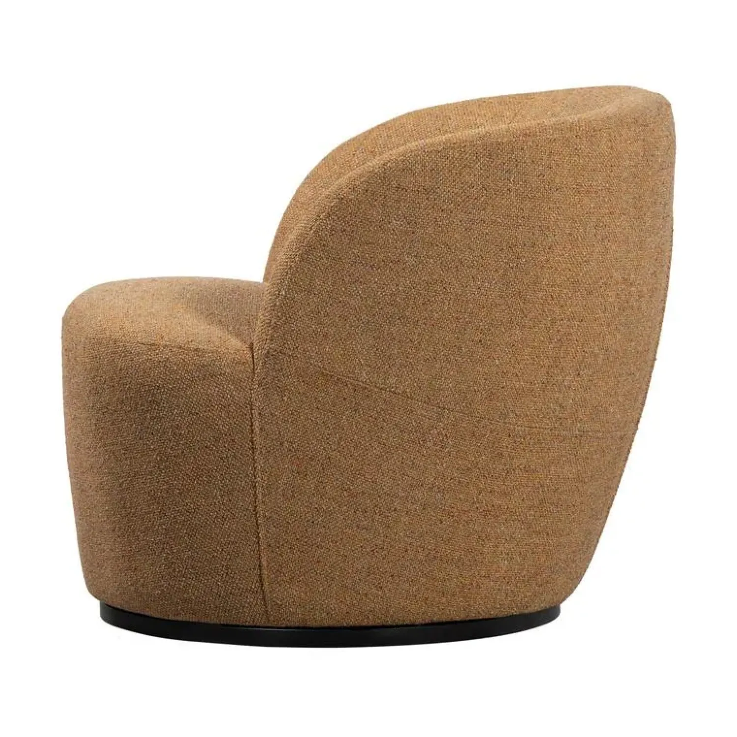 WOOOD Fauteuils|Serra Draaifauteuil Geweven Stof Curry Melange