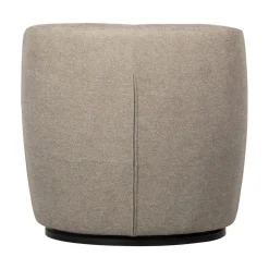 WOOOD Fauteuils|Serra Draaifauteuil Geweven Stof Zand