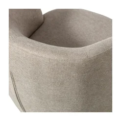 WOOOD Fauteuils|Serra Draaifauteuil Geweven Stof Zand