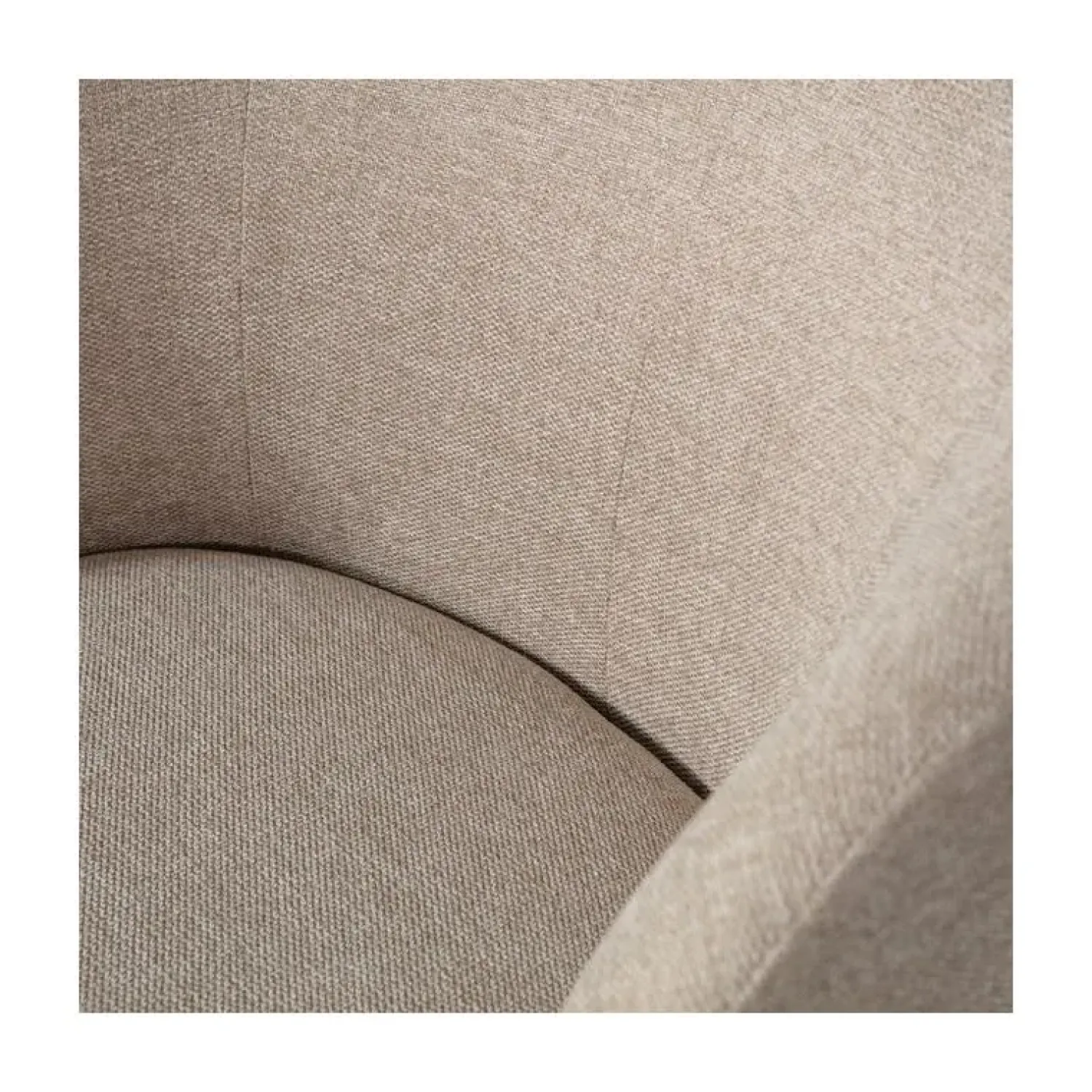 WOOOD Fauteuils|Serra Draaifauteuil Geweven Stof Zand