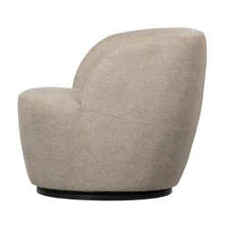 WOOOD Fauteuils|Serra Draaifauteuil Geweven Stof Zand
