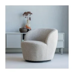 WOOOD Fauteuils|Serra Draaifauteuil Naturel Melange