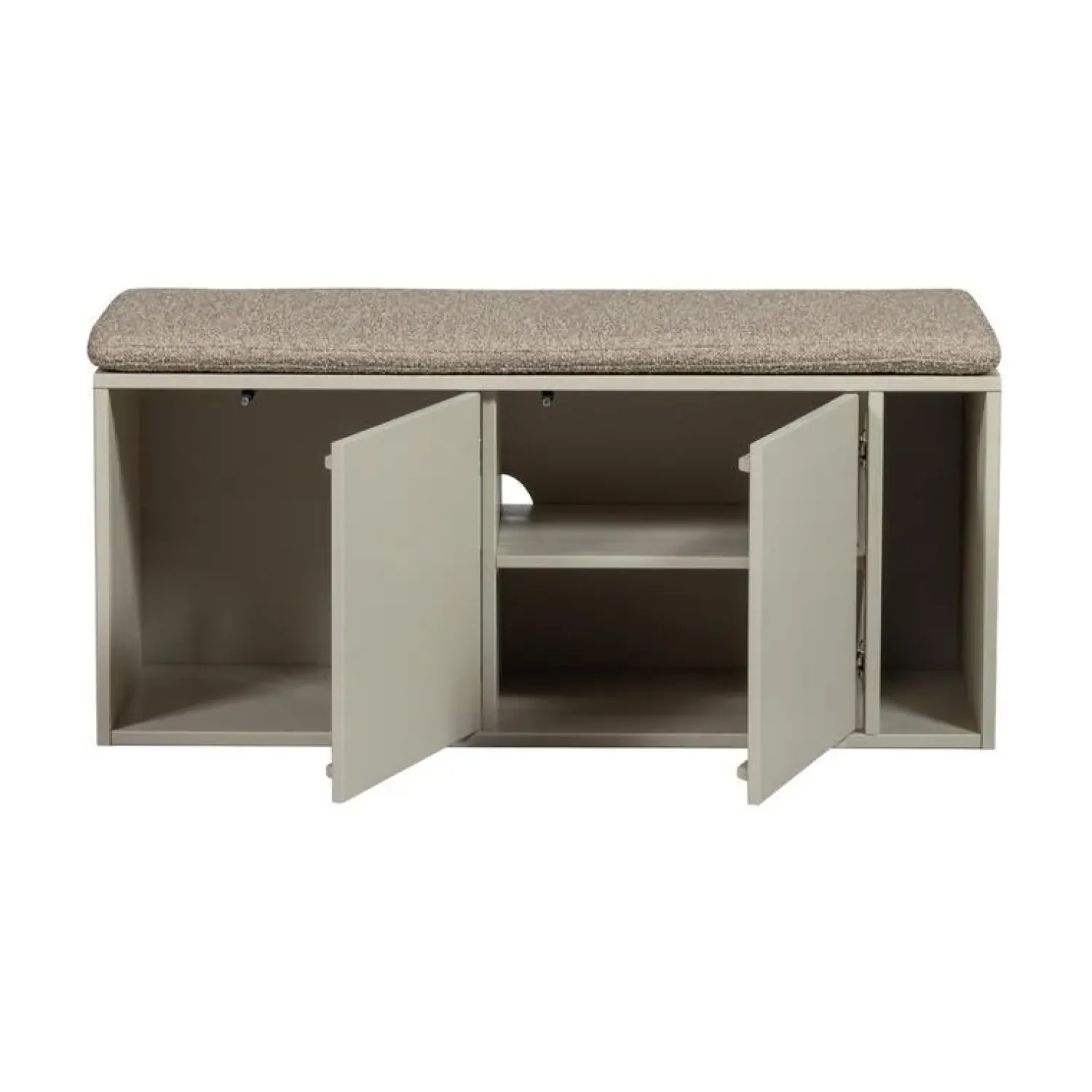 vtwonen Industriele Kasten|Tv Meubels|Settle Down Tv meubel/bankje dust met zitkussen 108 cm
