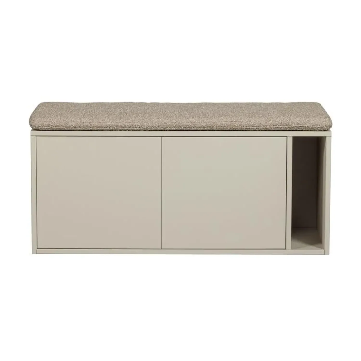 vtwonen Industriele Kasten|Tv Meubels|Settle Down Tv meubel/bankje dust met zitkussen 108 cm