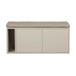 vtwonen Industriele Kasten|Tv Meubels|Settle Down Tv meubel/bankje dust met zitkussen 108 cm