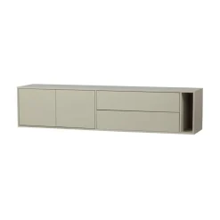 vtwonen Industriele Kasten|Tv Meubels|Settle Down Tv meubel grenen dust 200 cm