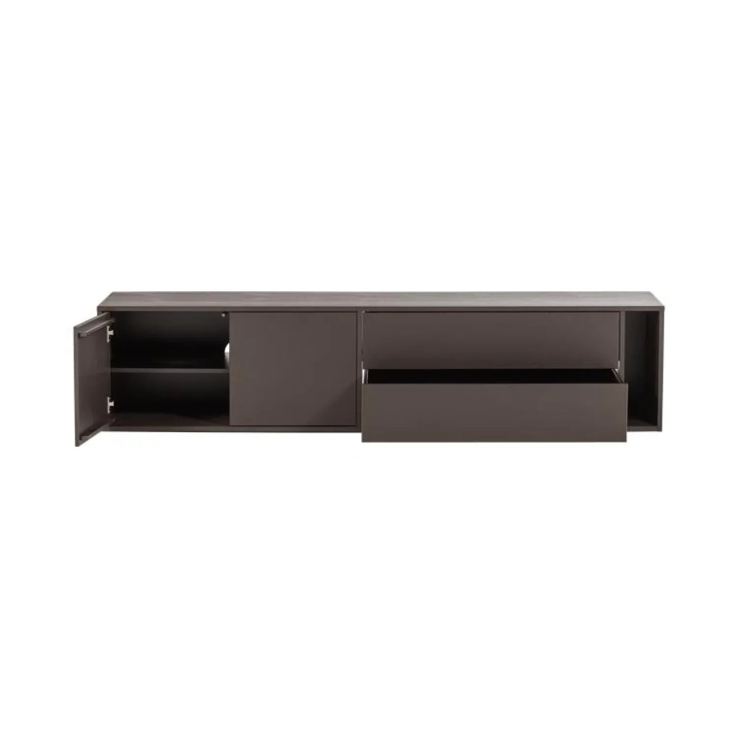 vtwonen Industriele Kasten|Tv Meubels|Settle Down Tv meubel Grenen Middenbruin 200cm