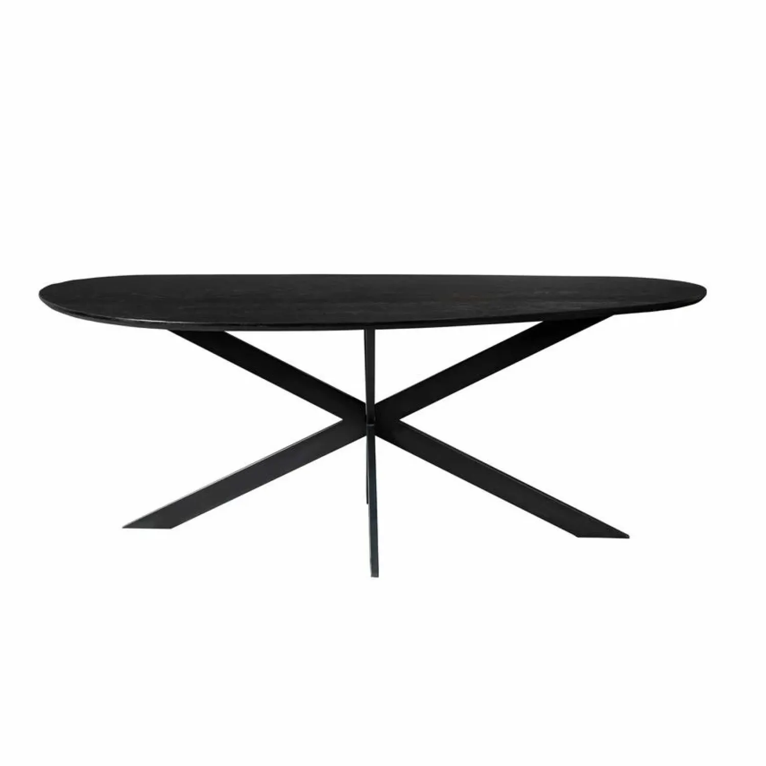 Furndea Eettafels|Shane Eettafel Organisch Zwart Eikenhout 280cm