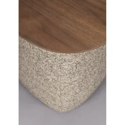 Dutchbone Bijzettafels|Shelly Bijzettafel Bruin 48cm