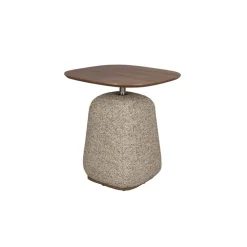 Dutchbone Bijzettafels|Shelly Bijzettafel Bruin 48cm