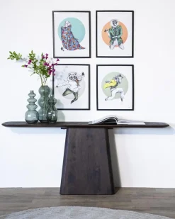 Eleonora Sidetables|Sidetable Aron 180×40 bruin