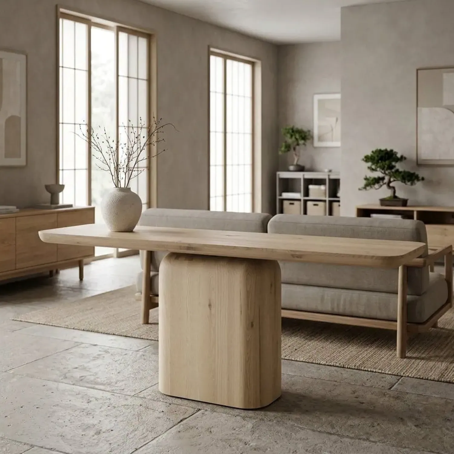 Eleonora Sidetables|Sidetable Leon Naturel 200cm