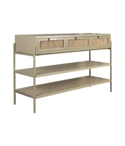 Dutchbone Sidetables|Sidetable Yasu Rotan Beige 120cm